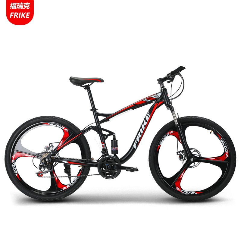 FRK Full-suspension Mountain Bike with Dual Suspension Disc Brakes and Off-Road Drivetrain