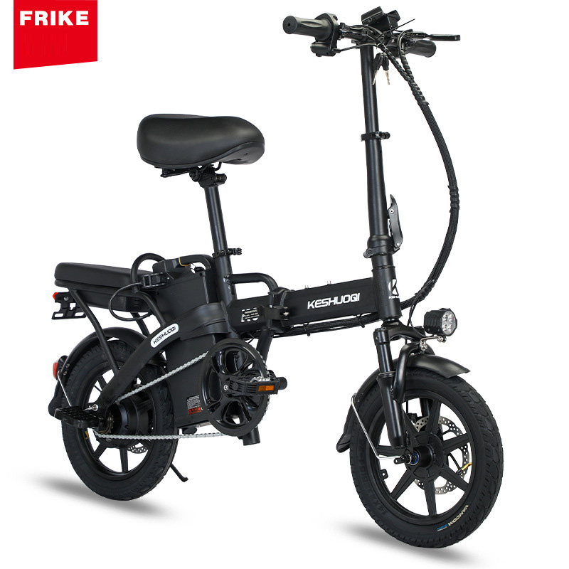 14-inch electric folding electric bicycle with lithium battery, portable electric scooter with long range