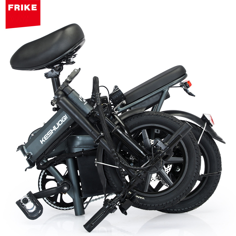 14-inch electric folding electric bicycle with lithium battery, portable electric scooter with long range