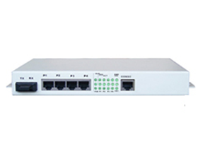 One optical multi electric fiber optic transceiver