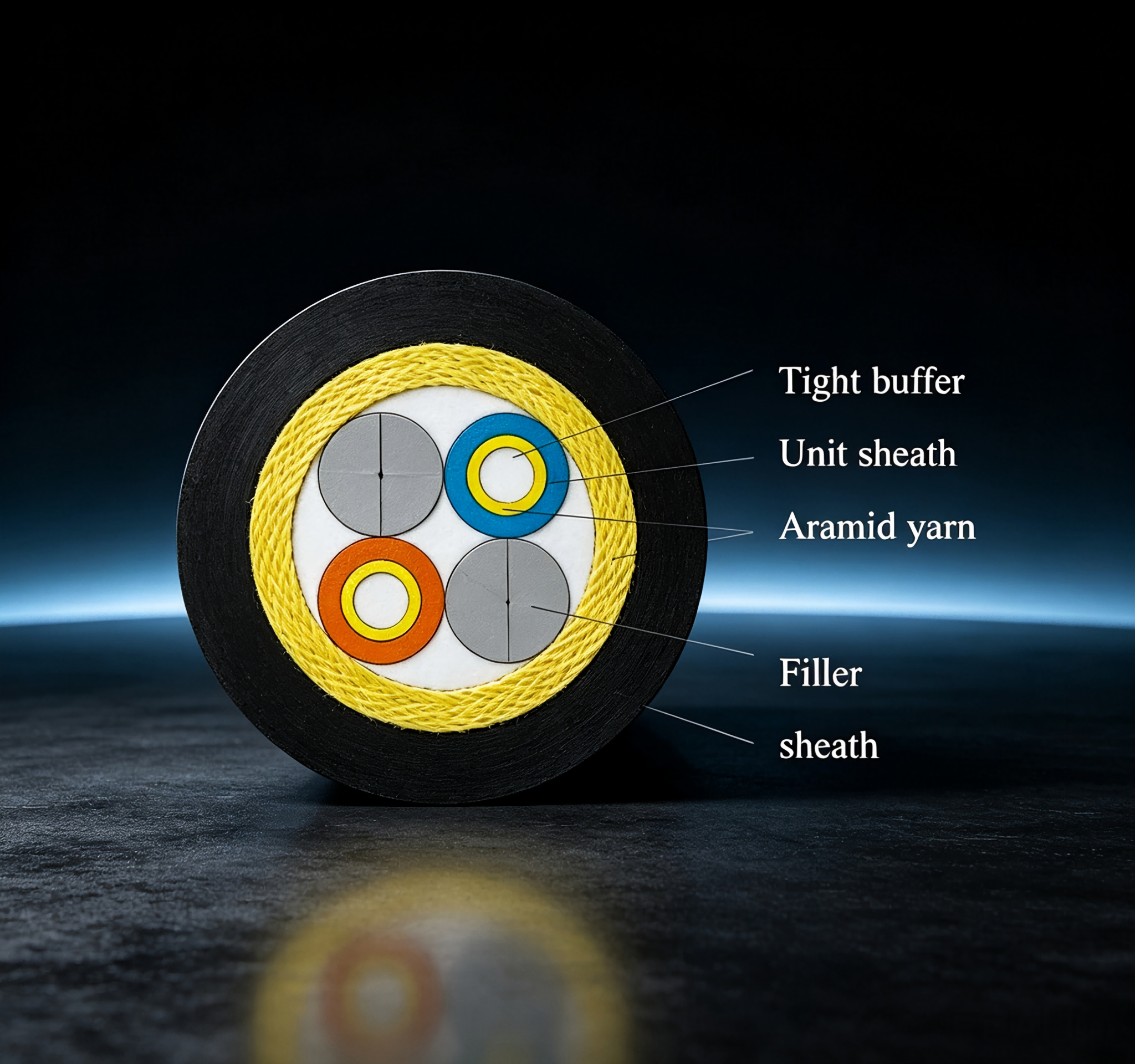 Optical Fibre Cable for Telecommunication Base Station