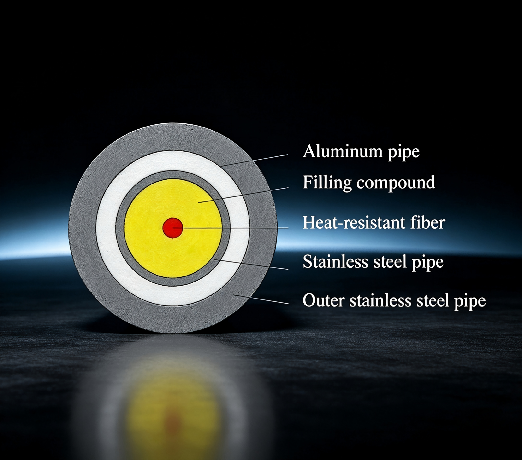 High Temperature Resistant Oil Well Temperature Measuring Optical Fiber Cable
