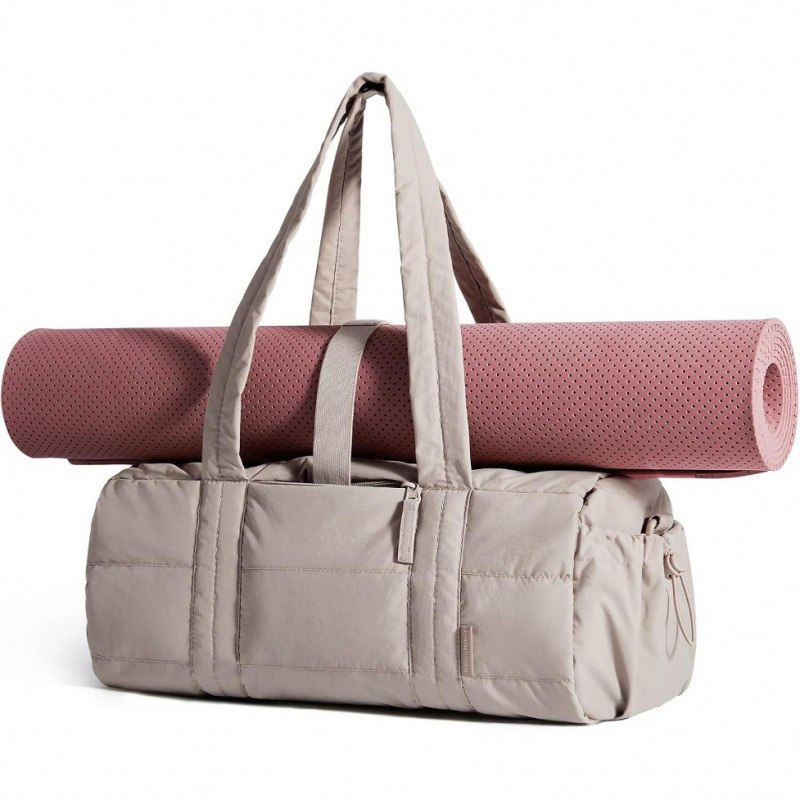 Gym Bag for Women Puffy Yoga Mat Travel Weekender Duffle Bag