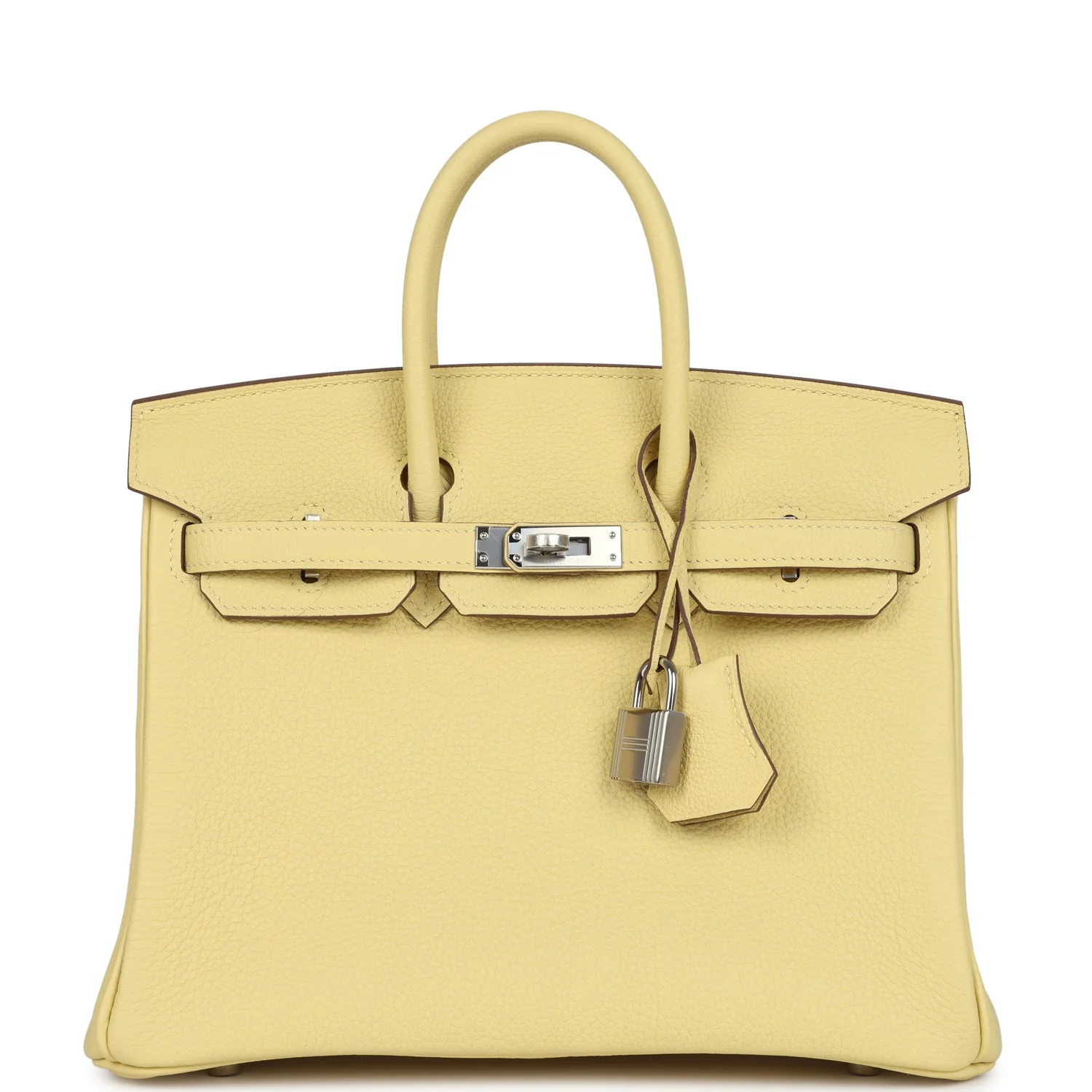 Replica Hermes Birkin 25 Jaune Poussin Togo Palladium Hardware