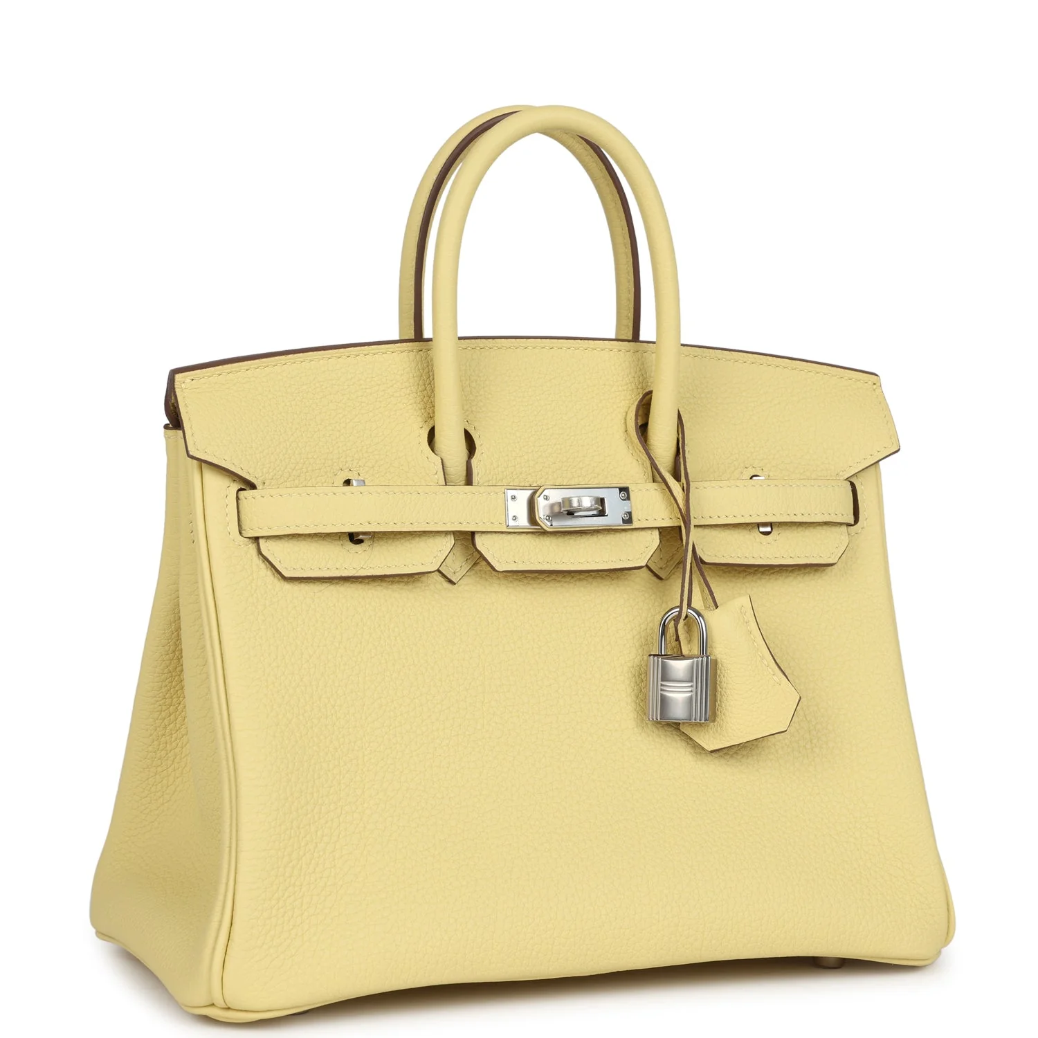 Replica Hermes Birkin 25 Jaune Poussin Togo Palladium Hardware