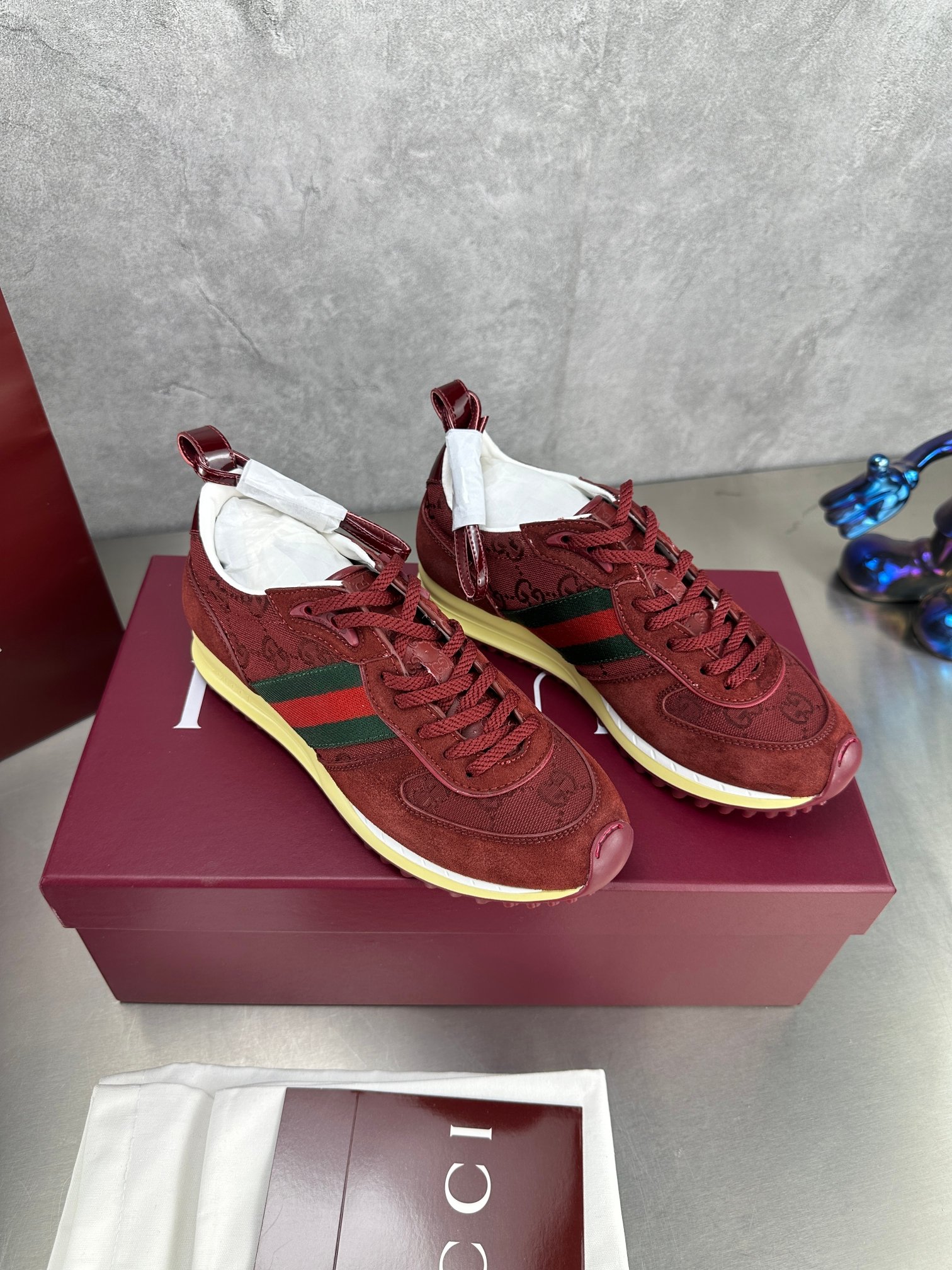 Gucci trendy casual shoes red style