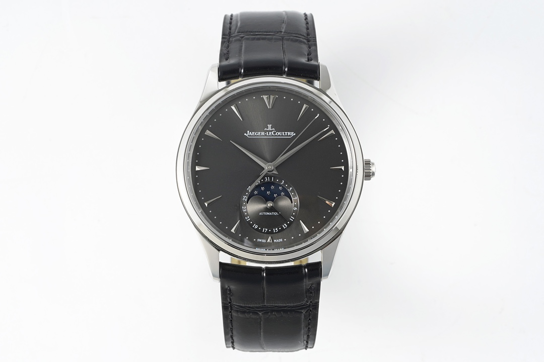 Jaeger-LeCoultre Master Moon Phase series, case diameter 39mmX9.9mm-black dial