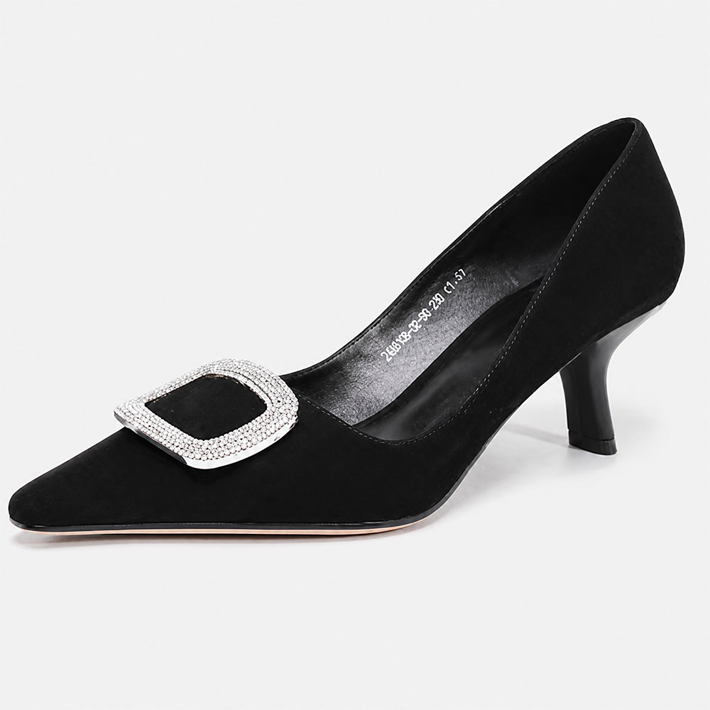 Suede coarse single order shoes