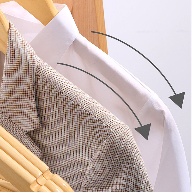 Wholesale Hotel Guestroom Solid Wood Drying Rack Low-priced Wooden Shirt hangers