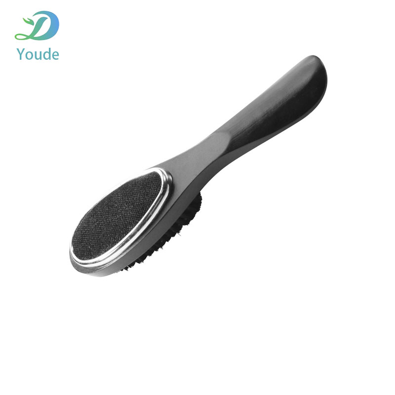 3 in 1 Round head Wooden Clothes Brush Short Size Multifunctional Solid Wood Hotel Clearning Brush