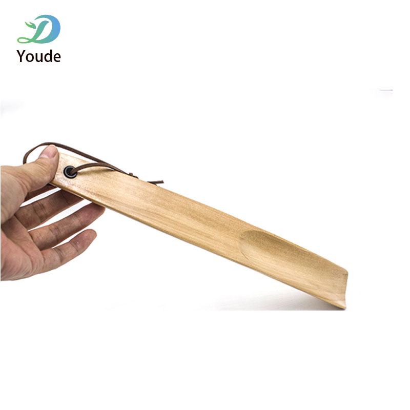 Wholesale Customized Shoe Pulls Household Wooden Shoe Lifter Hotel Guestroom Wood Shoe Horn