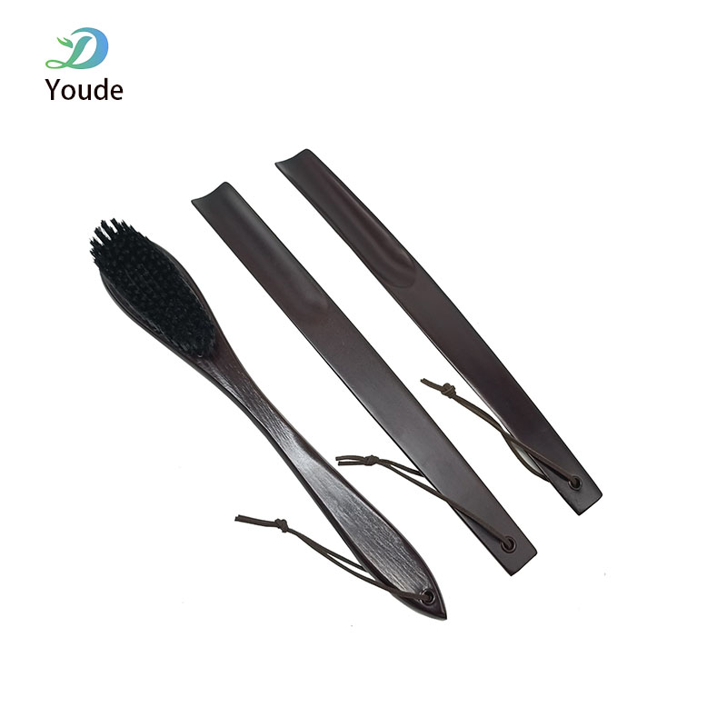 Good Quality Long Handle Shoe Pulls Household Wooden Shoe Lifter Hotel Guestroom Wood Shoe Horn