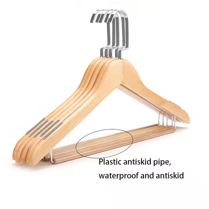 Manufacturer Wholesale Shirt Rack Hot Selling Shirt Hangers Hotel Solid Wood Clothes Hanger