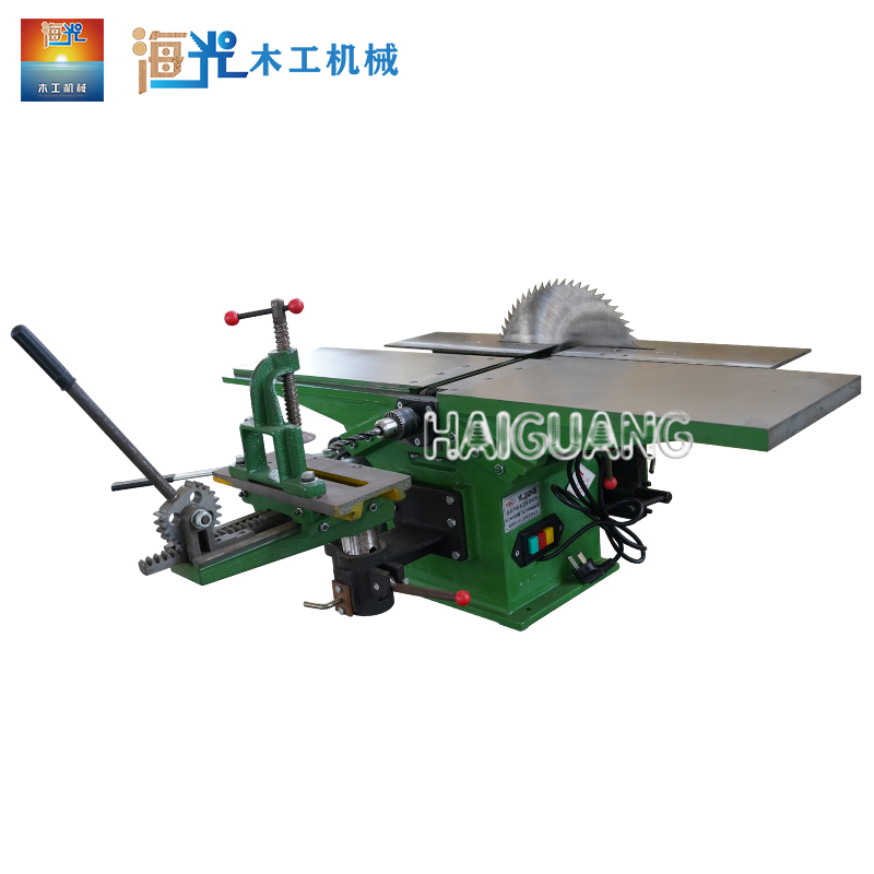 220V 2.2KW Bench-top Multipurpose Woodworking Machine Tool Saw Planer Drill Sharpener Chamfering Combined Machine