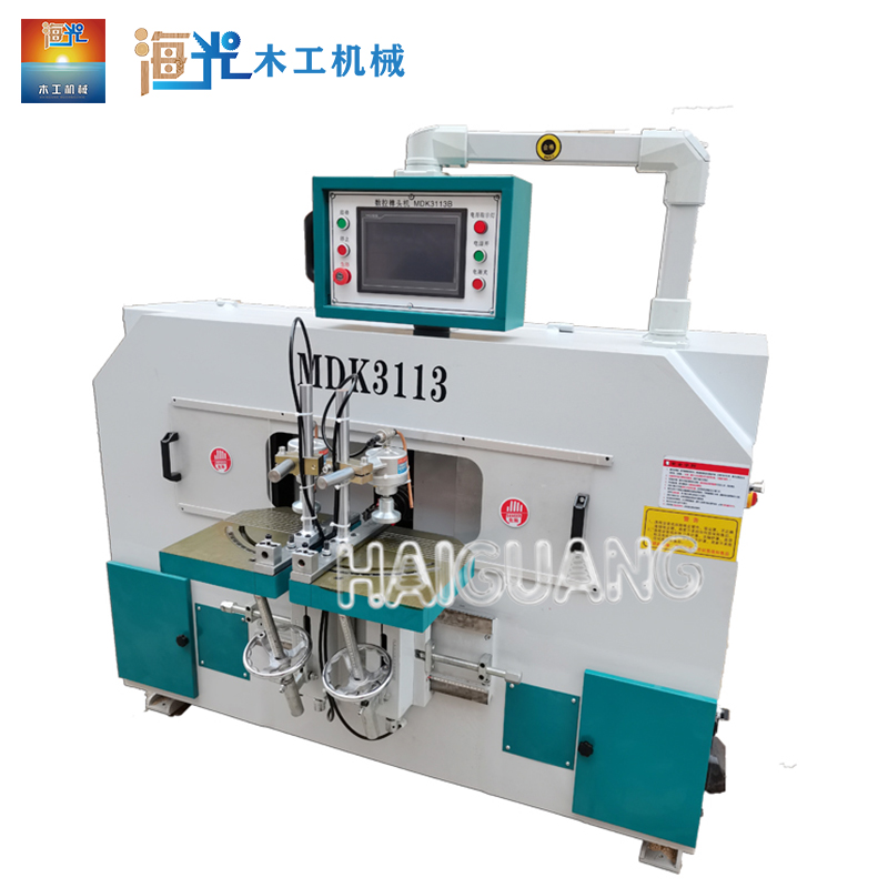 CNC Tenon Milling and Grooving Machine for Round Tenons in Woodworking Machinery.