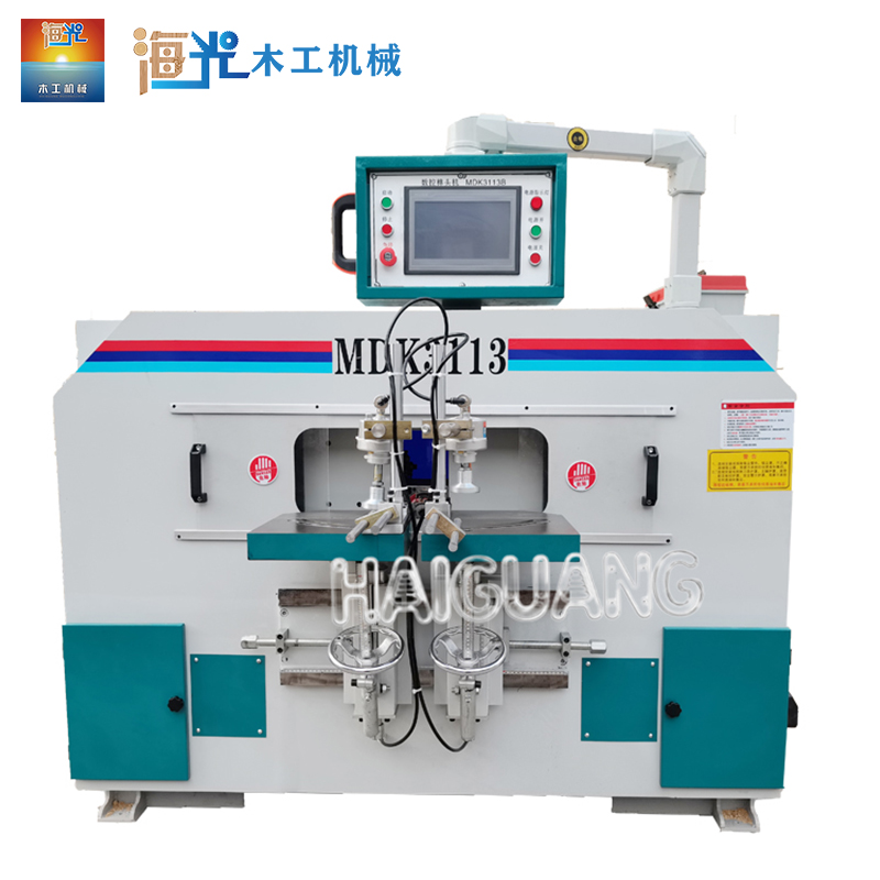 CNC Tenon Milling and Grooving Machine for Round Tenons in Woodworking Machinery.