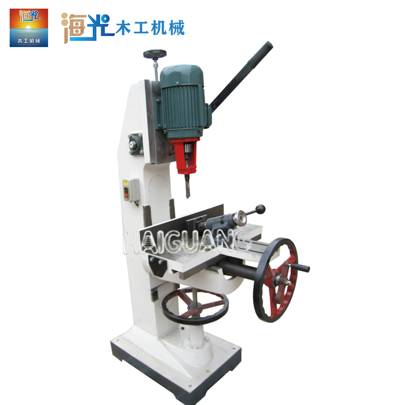 Woodworking Machinery, Vertical Single - Spindle Mortising Machine, Manual square Mortise Machine, square Hole Drill