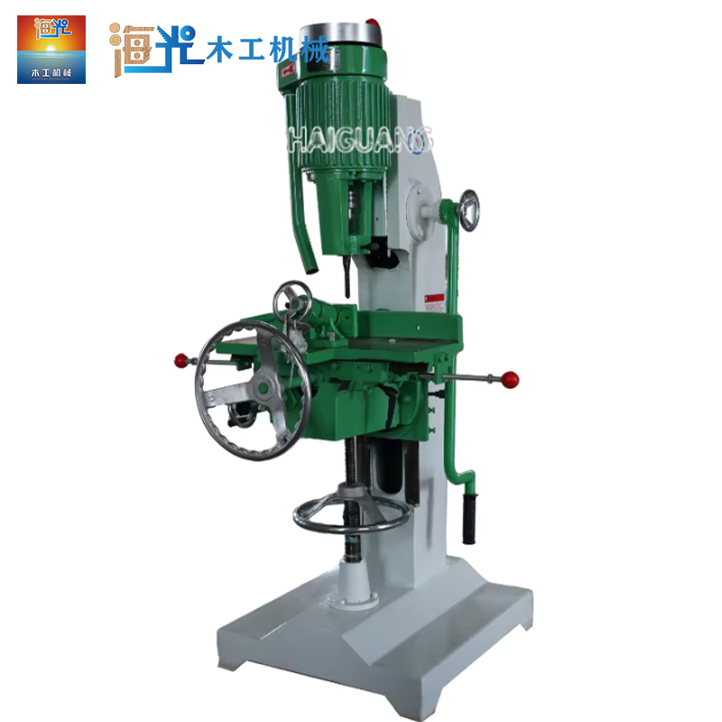 Manually - Operated Blowing Vertical Single - Shaft Mortising Machine