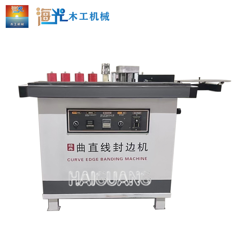 Bench-top Curved and Straight Line Edge Banding Machine with Woodworking Hot Melt Adhesive