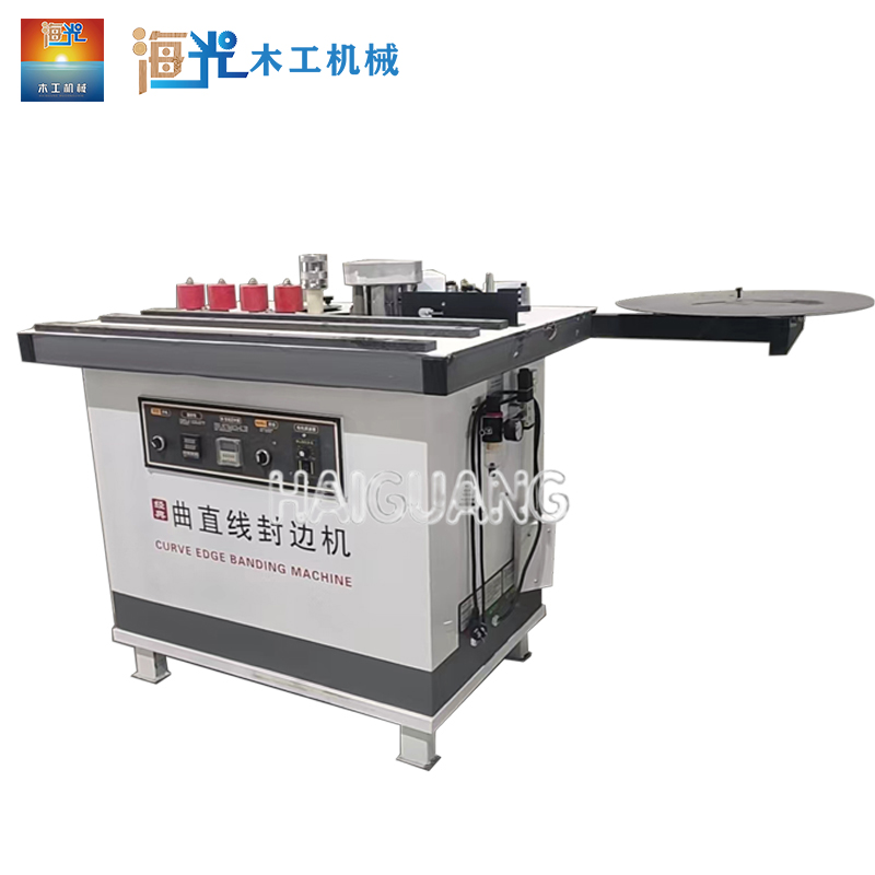 Bench-top Curved and Straight Line Edge Banding Machine with Woodworking Hot Melt Adhesive