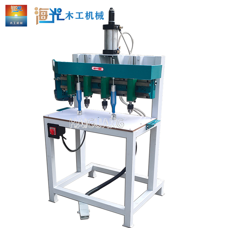Pneumatic Vertical Multi-Axis Wood Boring Machine Group Drilling Machine with Multiple Heads for Multi-Task Drilling