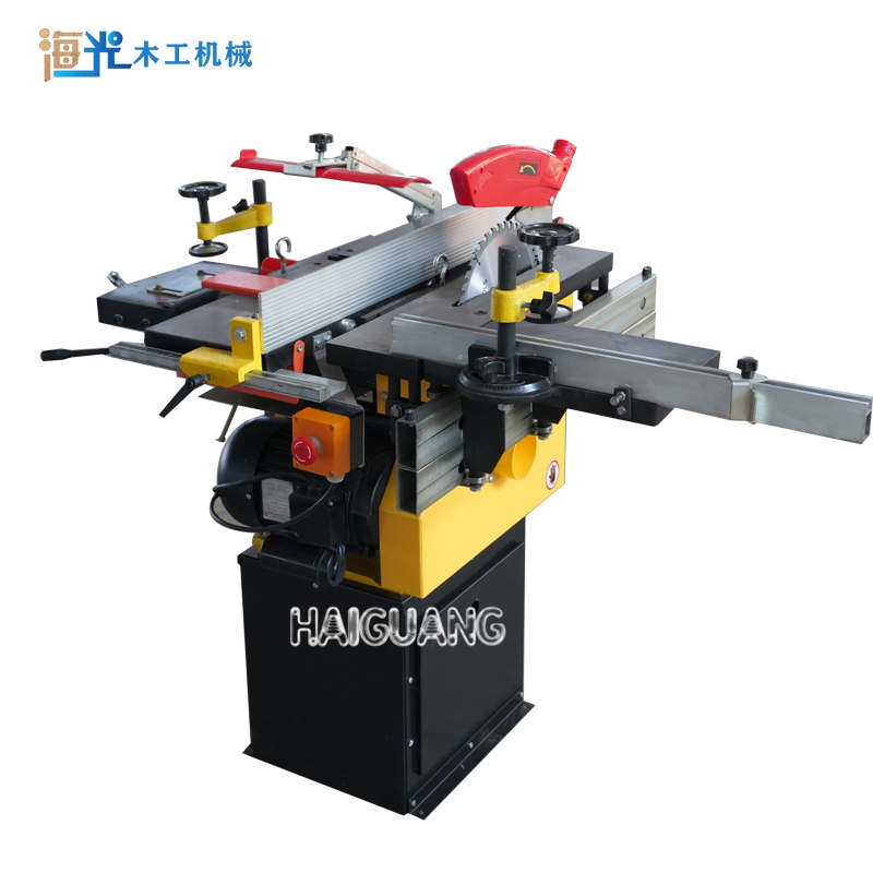 392C Push-table Multifunctional Woodworking Machine: Thickness Planer, Jointer, Cutting, Milling, Drilling.