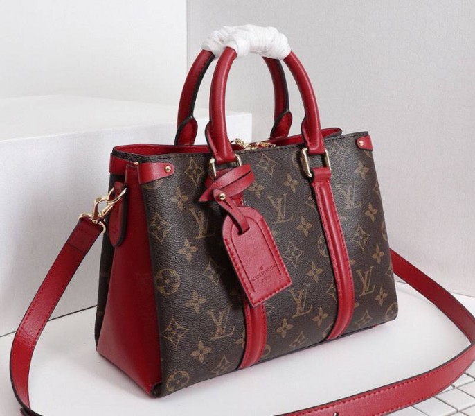 Monogram Canvas Soufflot BB In Cerise Red