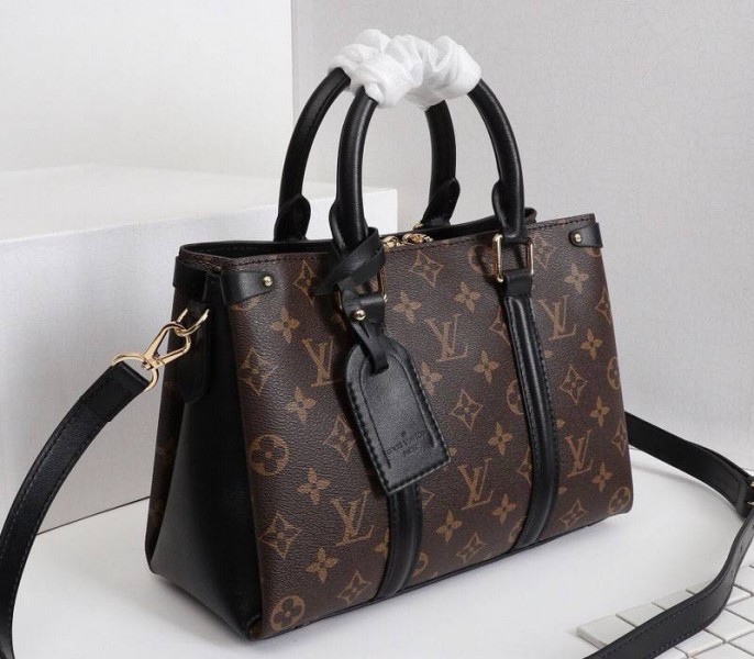 Monogram Canvas Soufflot BB In Black