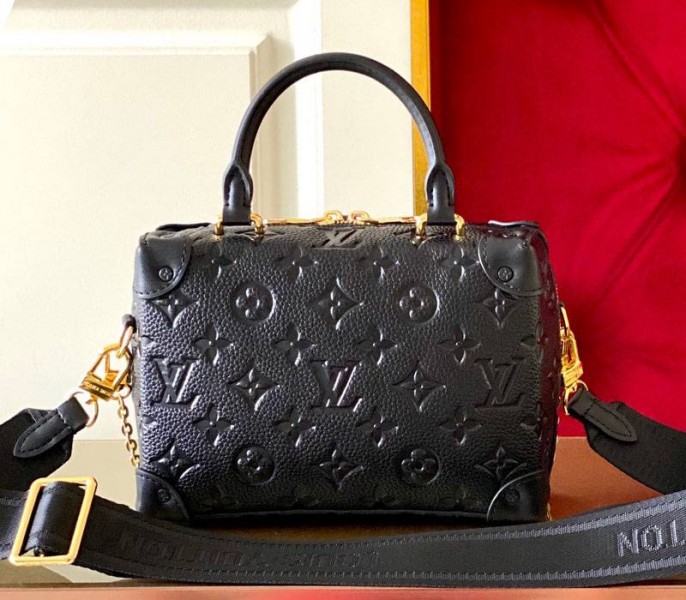 Monogram Empreinte Petite Malle Souple In Black