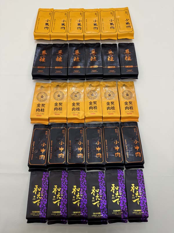 Six different styles of Wuyi Rock Tea (Rou Gui) combination pack / 250g*30 bags / Floral / Fruity / Peach aroma