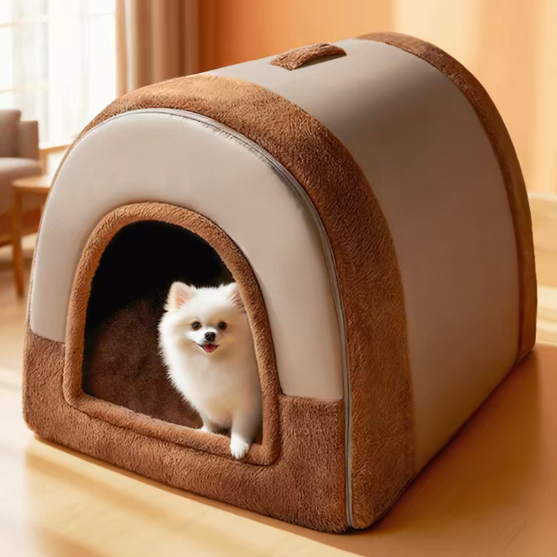 Color blocked cat and dog kennel