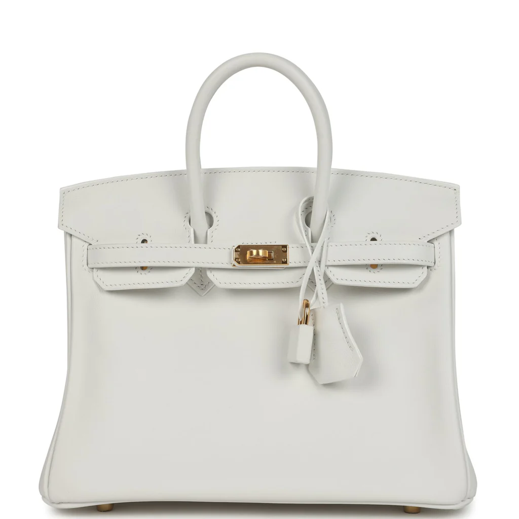 Replica Hermes Birkin 25 New White Swift Gold Hardware