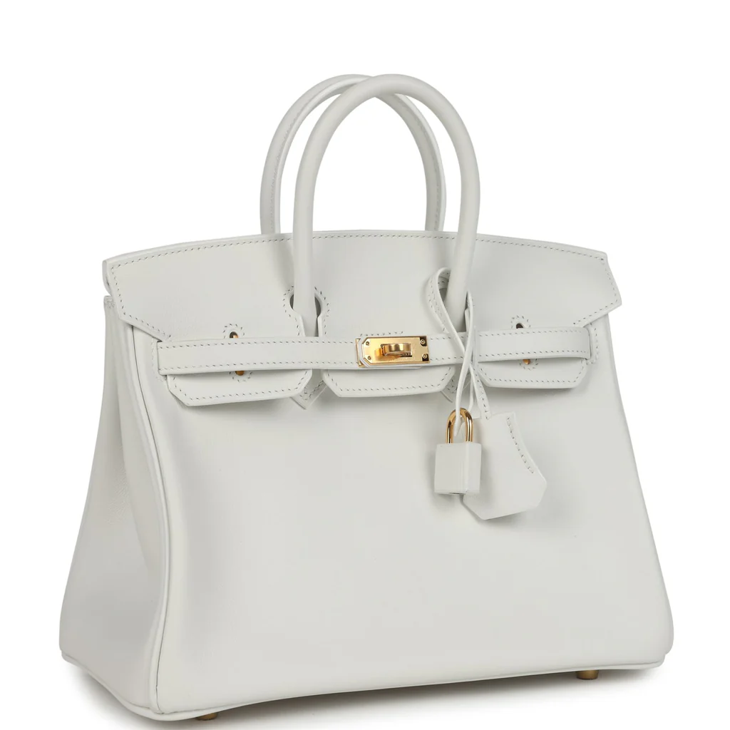 Replica Hermes Birkin 25 New White Swift Gold Hardware