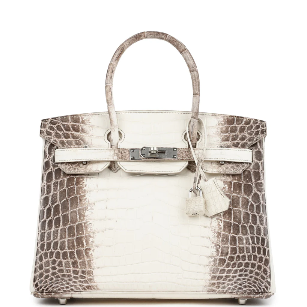 Replica Hermes Birkin 30 Himalaya Niloticus Crocodile Palladium Hardware