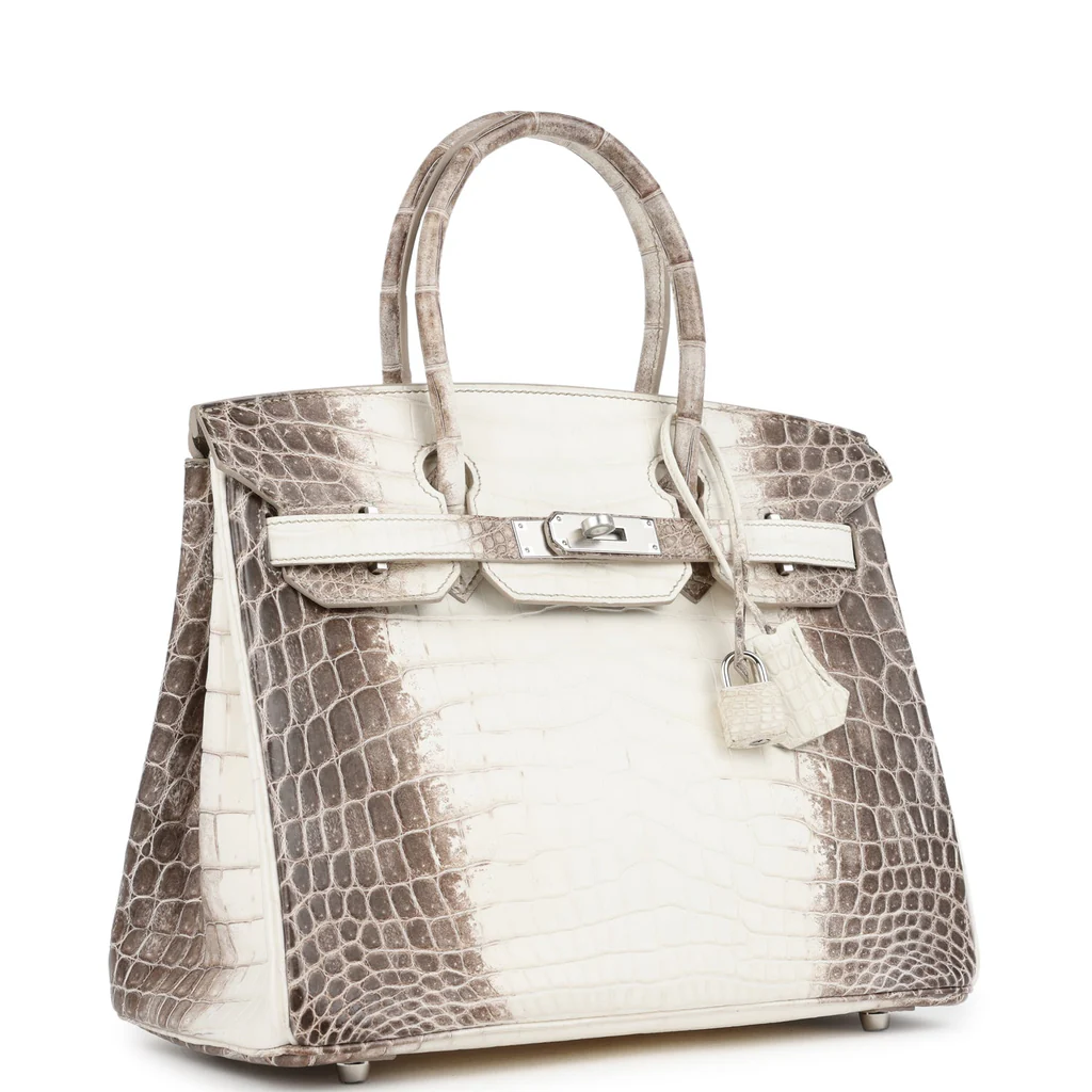 Replica Hermes Birkin 30 Himalaya Niloticus Crocodile Palladium Hardware