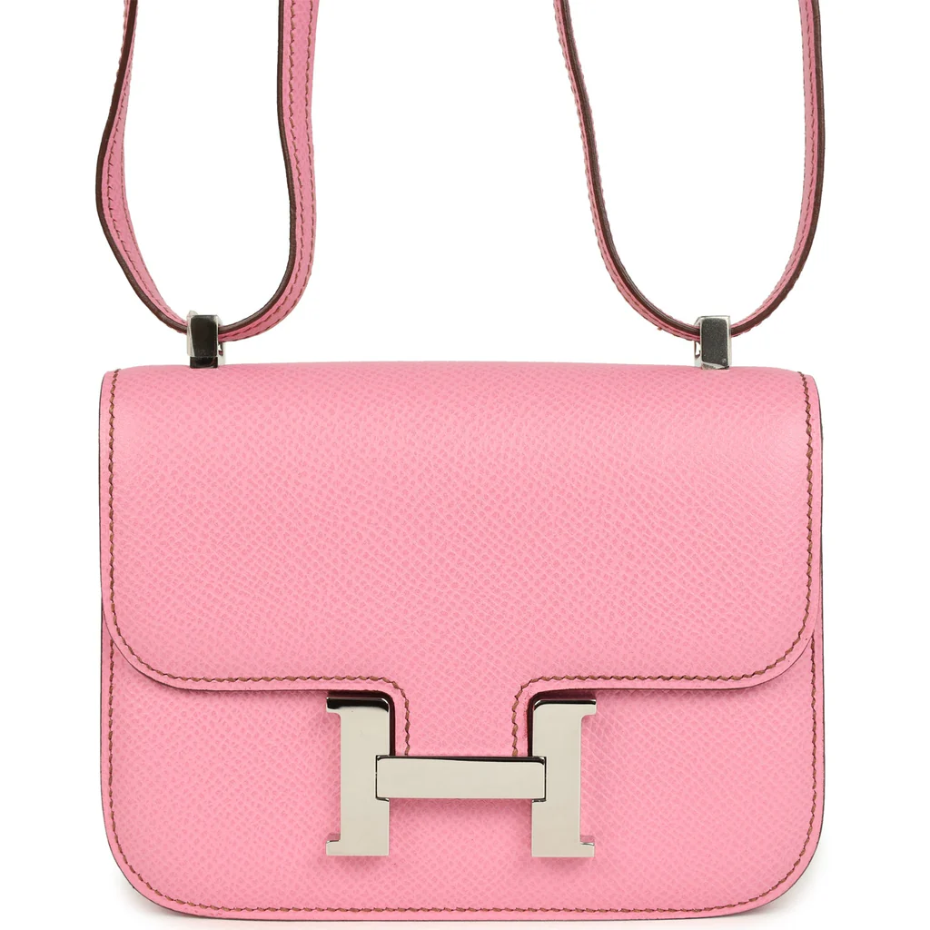Replica Hermes Micro Constance 14 Bubblegum Epsom Palladium Hardware