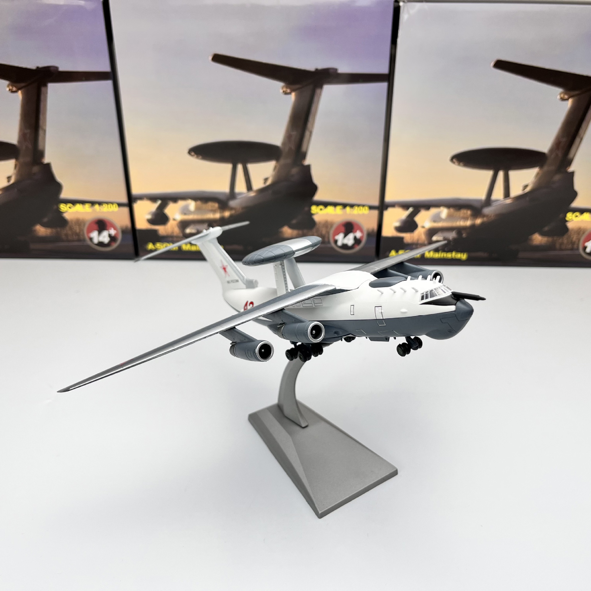 1/200 Soviet Union A50M Mainstay Pillar AWACS Aircraft Fighter Model Ornament