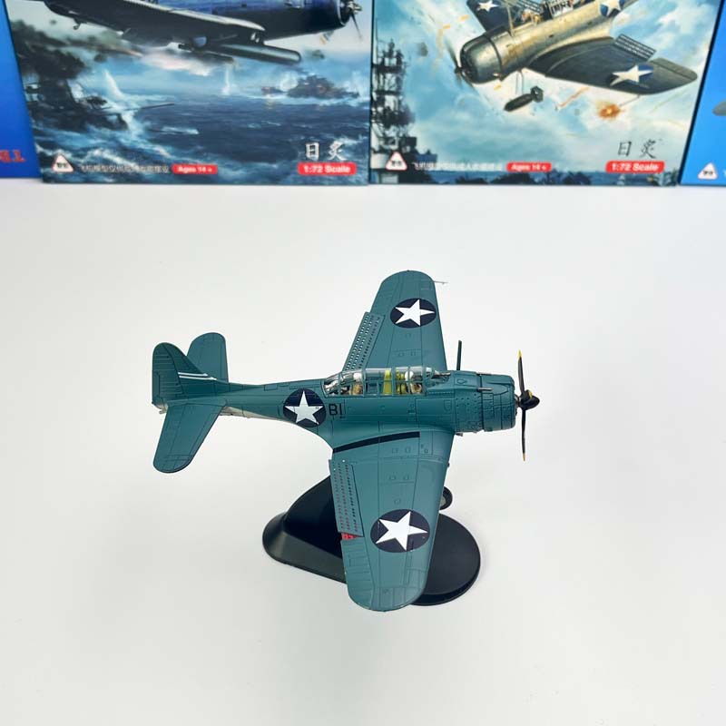 1/72 US SBD Dauntless Dive Bomber Midway Naval Battle Double Kill Fighter Military Model Ornament