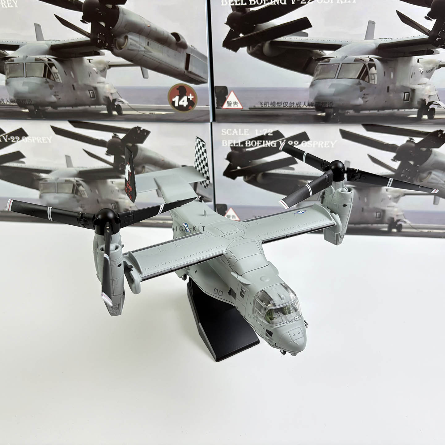 1/72 V22 Osprey Tilt Rotor Transport Helicopter Amphibious Attack Fighter Finished Aircraft Model