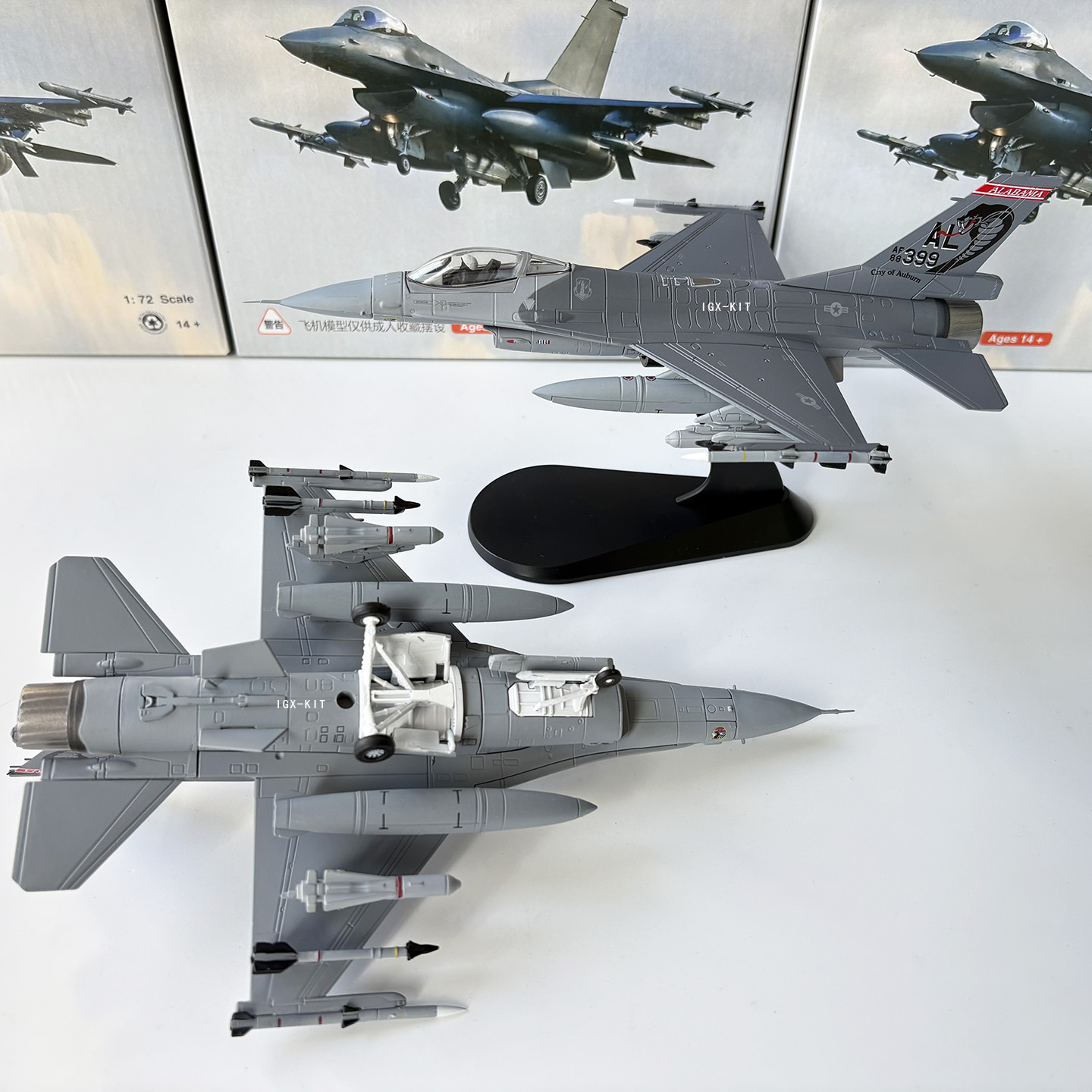 1/72 US F-16C fighter jet F16 Sidewinder squadron simulation finished aircraft model