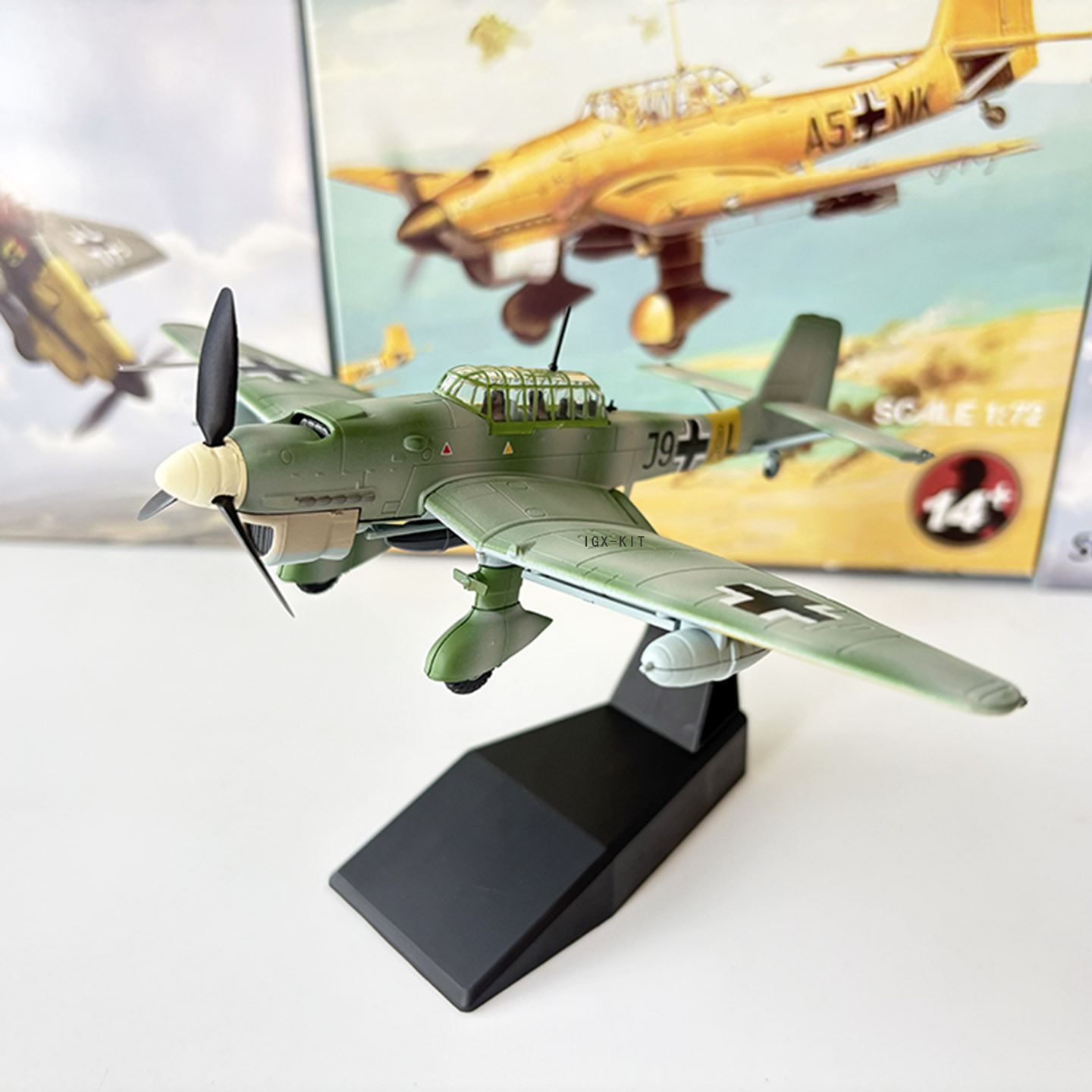 1/72 JU-87 Stuka Dive Bomber JU-87 Fighter Complete Alloy Aircraft Static Model Hobby