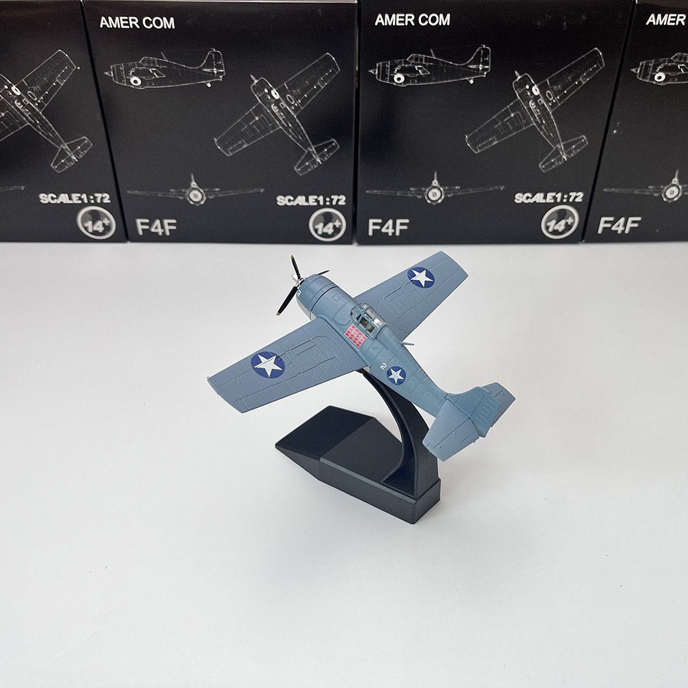1/72 WWII US F4F Wildcat Carrier based Fighter Aircraft Finished Military Model Decoration