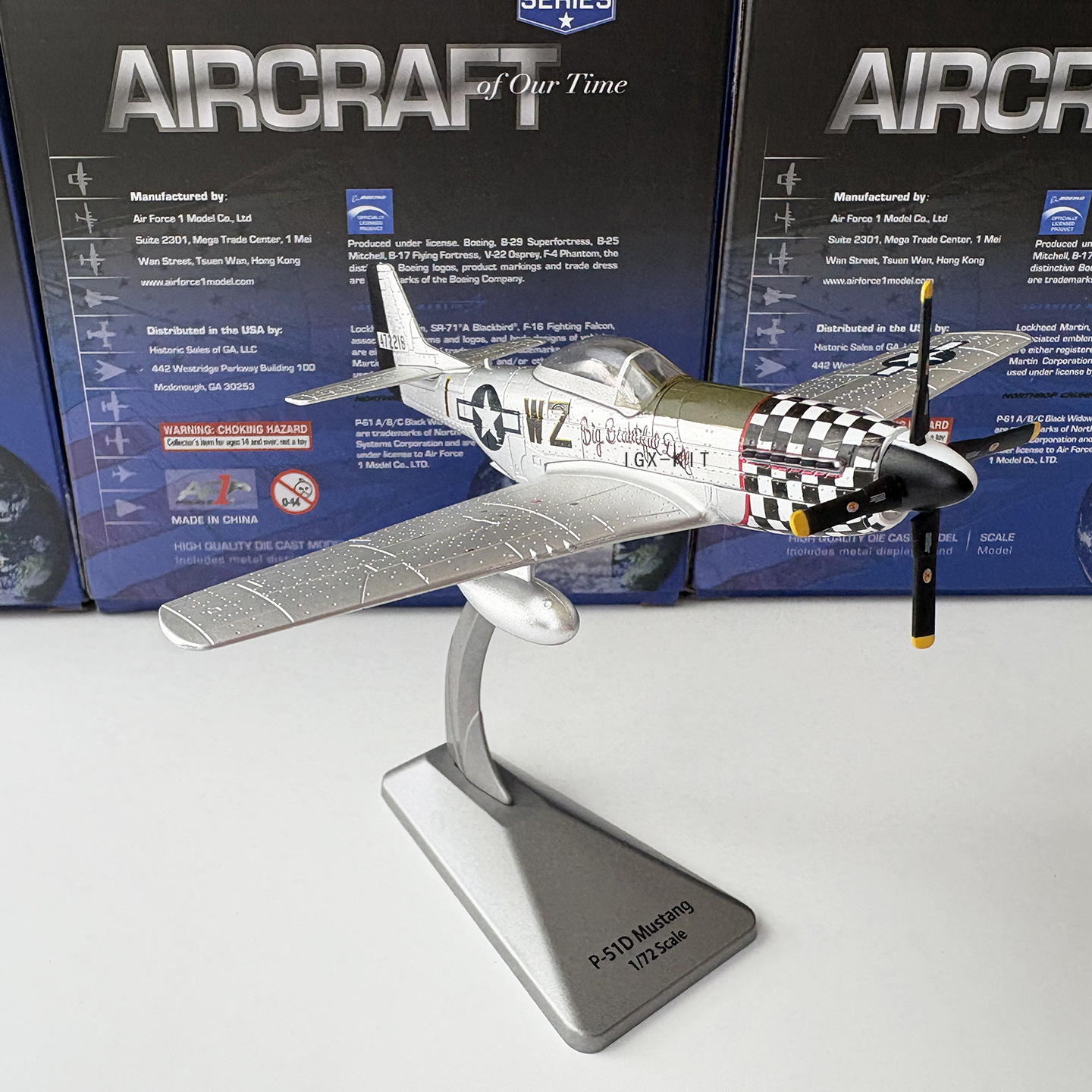 1/72 Scale World War II American P-51D Mustang Fighter Aircraft P-51D Die-Cast Metal Static Finished Model Aircraft Display Piece