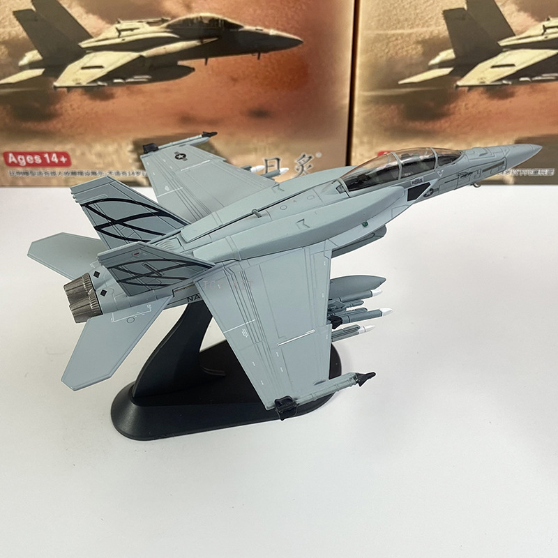 1/100 Scale US F/A-18 Carrier-Based F-18 Hornet Fighter Aircraft Finished Alloy Military Aircraft Model Display Piece
