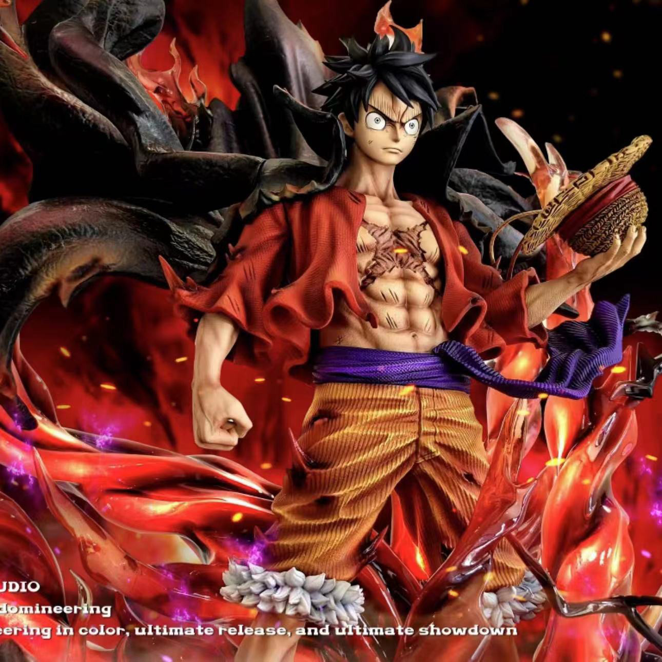 [Full payment, in stock] Tianhui One Piece Straw Hat Crew Luffy Limited Edition GK Statue Figure Model