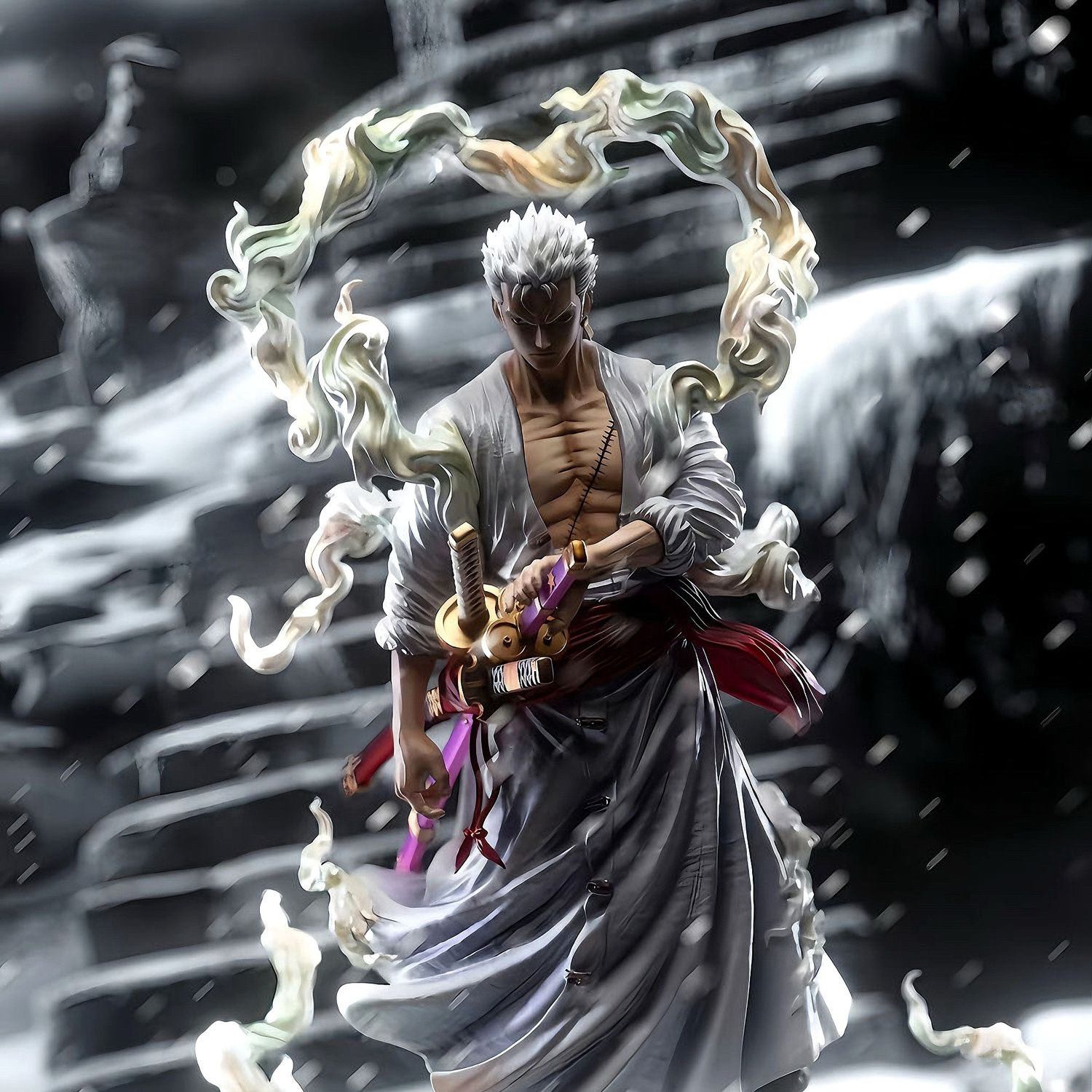 [Full payment, in stock] FIT Nikka Zoro One Piece GK Model Figure Collectible Toy Gift Peripheral Tabletop Ornament