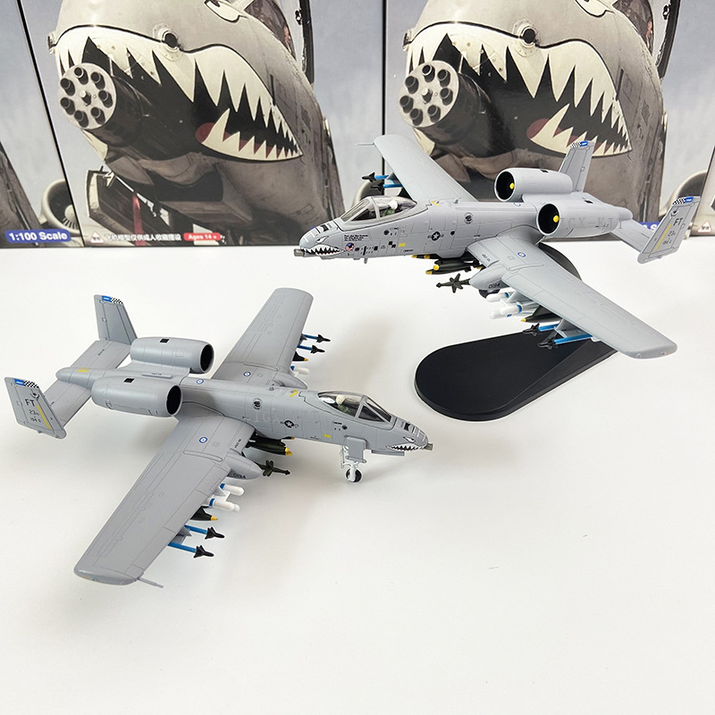 WLTK1/100 Gulf War US Air Force Flying Tigers A-10 Warthog Tank Destroyer Ready-to-Fly Military Aircraft Model Hobby