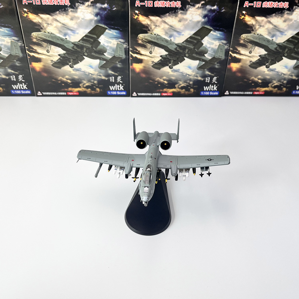 wltk 1/100 Scale US Military A-10C Warthog Attack Aircraft Military Aircraft Alloy Model Display Piece