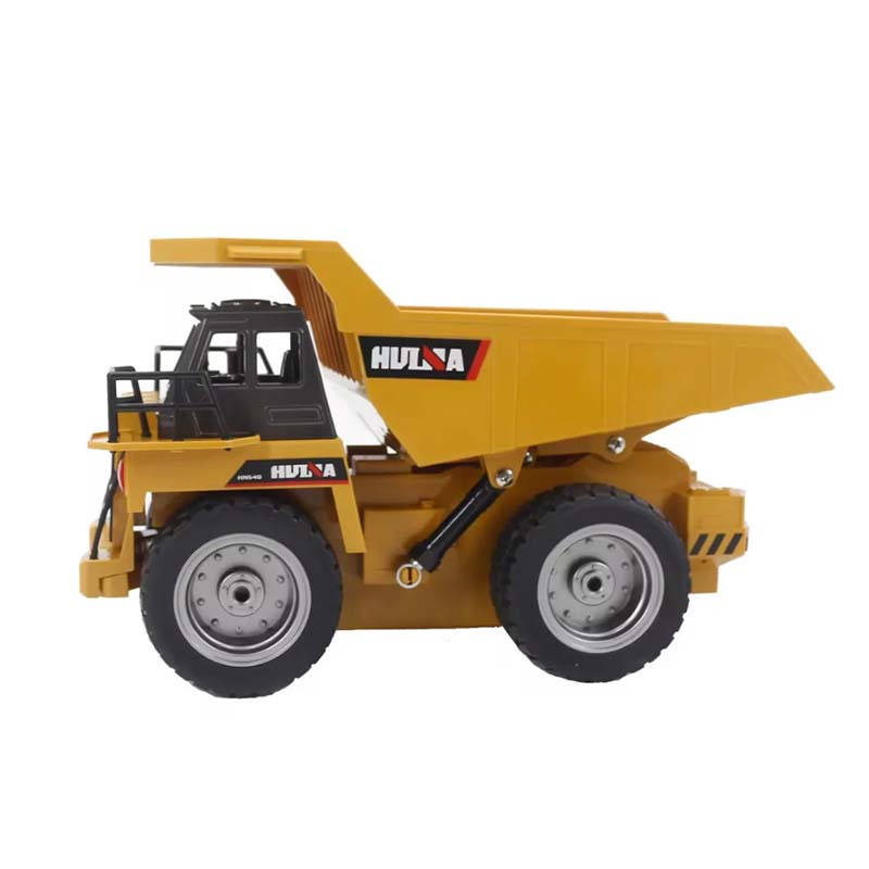Huina 1534 1/18 Scale RC Dump Truck 9-Channel Semi-Alloy Remote Control Tipper Truck with Lights & Sound RTR