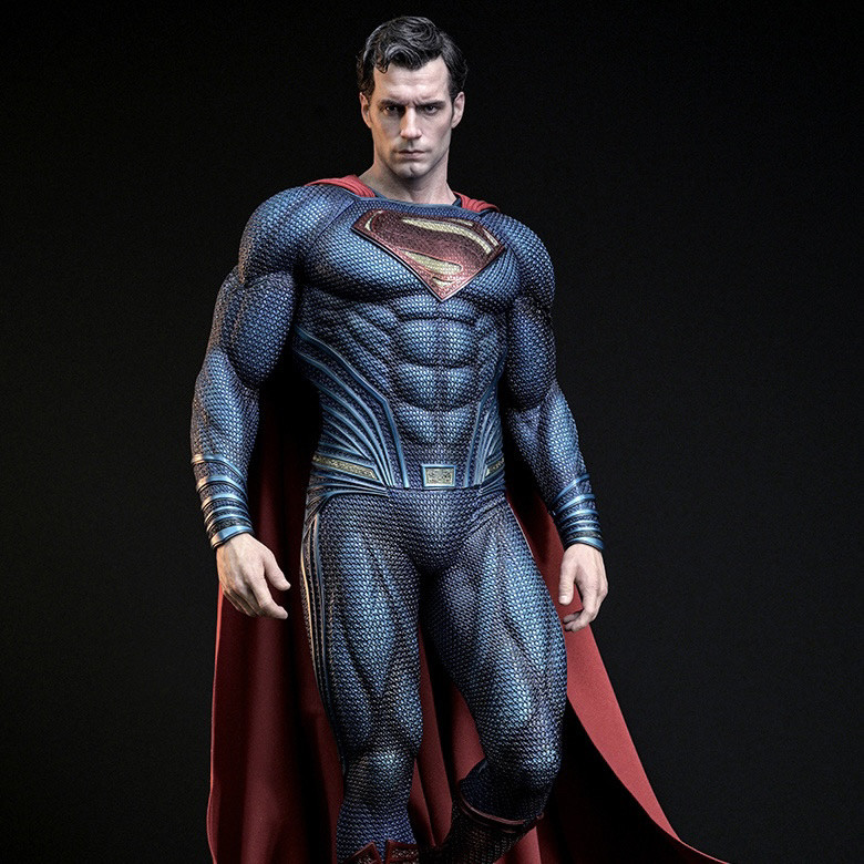 [Ready Stock, Full Payment Required] 50cm Tall Superman Figure with Classic Red and Blue Color Scheme - Figurine/Display